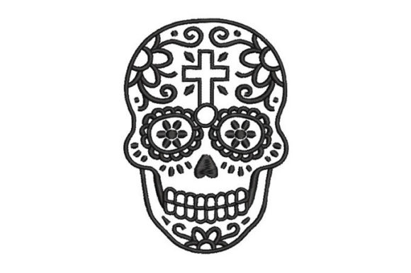 Black Catrina Skull