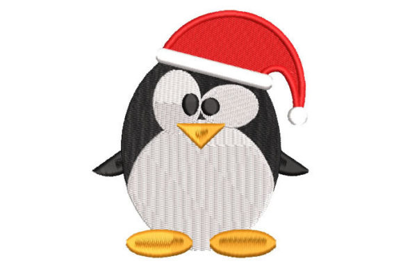 Christmas Penguin with Cap