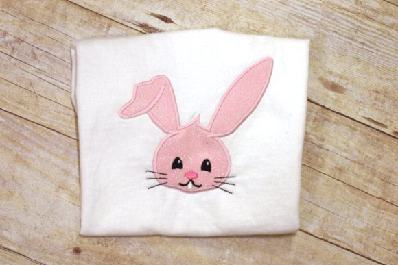 Easter Bunny Face Applique