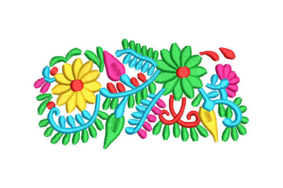 Flowers and Colored Branches
