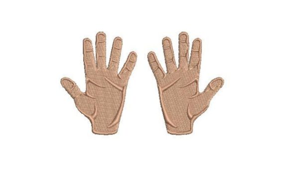 Hands with Fingers Splayed Open