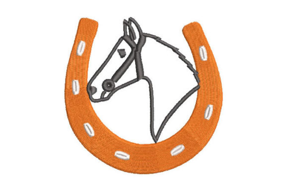 Horseshoe with Horse