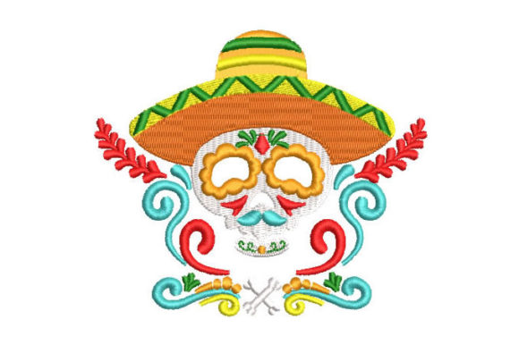 Mexican Catrina Skull