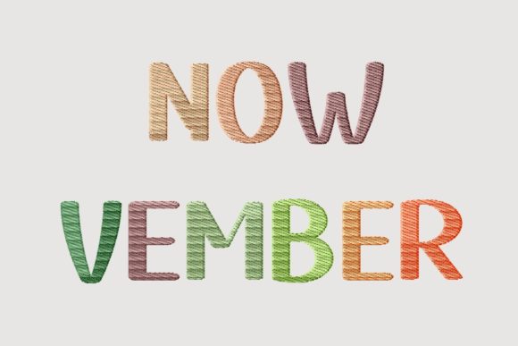 Now Vember Lettering