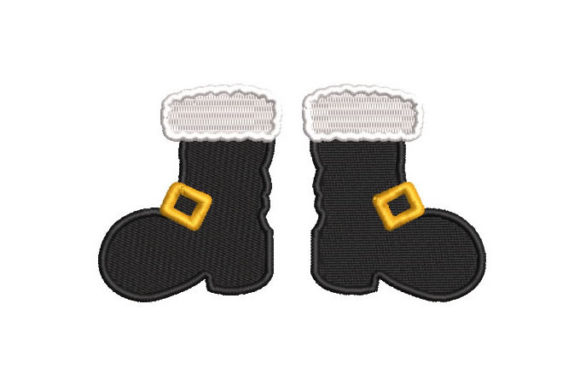Santa Claus Black Boots