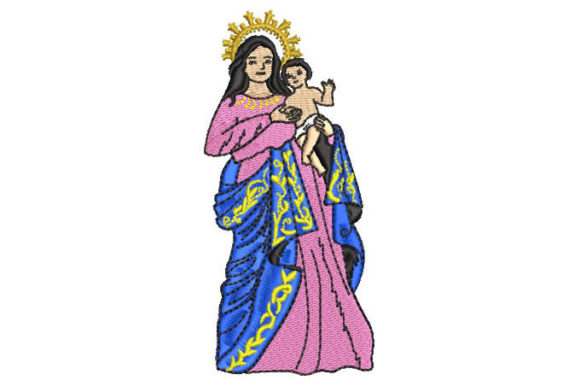 Virgin Mary Baby in Arms
