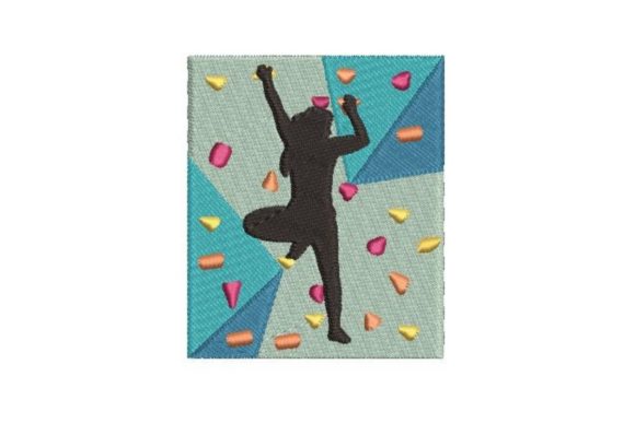 Woman Bouldering